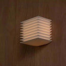 Modern Retro Square LED Wall Lamps Wabi Sabi Style for Living Rooms by Ljojo