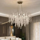 Ljojo Modern Luxury Crystal Chandelier LED Pendant Lamp Indoor Lighting Fixture