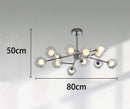 Ljojo LED Pendant Light Chandeliers for Staircase & Living Room, Modern Indoor Hanging Lamps