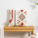 Boho Loop Tufted Tassel Pillow Cover for Home Decor by Ljojo