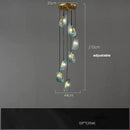 LED Hanging Copper Pendant Light Modern Creative Blue Beauty Home Decor Indoor Restaurant Room Lobby Factory Outlet by Ljojo