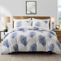 Leaf Plant Duvet Set, Boho Quilt Cover, Home Bedding by Ljojo