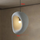 Ljojo Irregular Resin LED Hanging Lamp Wabi-sabi Nordic Creative Home Decoration LED