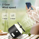 Ljojo 4-in-1 Rechargeable LED Camping Lantern with Fan and Spray