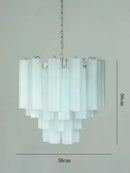 Art Deco Stained Glass Chandelier Luxury Pendant Light for Kitchen Dining Room by Ljojo