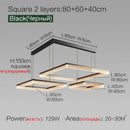 Nordic Square Pendant Lights Dimmable for Living Room - Ljojo
