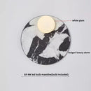 Ljojo Luxury Stone White Glass Ball LED Wall Lamp
