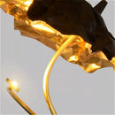 Ljojo Italy Metal Golden Black LED Pendant Lights for Master Bedroom Island Villa Chandelier