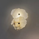 Ljojo Marble Wall Lamp: Luxury Irregular Stone LED Fixture for Indoor Living Room & Dining Room