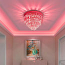 LED Crystal Corridor Light - Modern Red Rotating Entrance Ceiling Wardrobe Ljojo