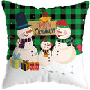 Cute Santa Claus Snowman Print Pillowcase for Ljojo Christmas Party Decor