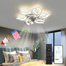 Ljojo Luxury Modern Ceiling Fan Lamp for Living & Dining Room