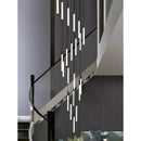 Nordic Minimalist LED Chandelier for Rotating Staircase - Luxury Villa Pendant Light by Ljojo