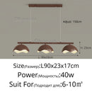 Modern LED Wooden Lampshade Pendant Lights for Living Room Dining Room | Ljojo