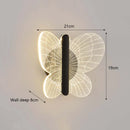 LED Butterfly Leaf Wall Lamp Modern Bedroom Lighting by Ljojo