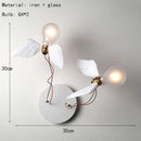 Ljojo LED Feather Wall Light - Elegant Indoor Sconce for Home Decor