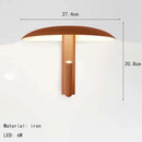 LED Rotatable Mushroom Wall Lamp Metal Switch Bedroom Dining Room Hotel Black Orange Beige by Ljojo