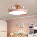 LED Unicorn Eye Protection Ceiling Light Dimming with RC for Children's Bedroom Ljojo