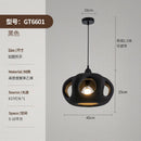 Minimal LED Pendant Light Hollow Resin Art Chandelier for Bedroom Cafe Bar - Ljojo