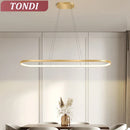 Ljojo Minimalism Line LED Pendant Light for Living Room, Dining Room, Bedroom