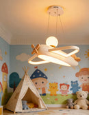Modern Cute Cartoon Airplane LED Chandelier for Living Room by Ljojo
