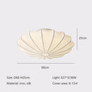 Nordic Wabi-Sabi Silk Ceiling Lamp Stylish Home Decor Lighting by Ljojo