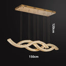 Ljojo Luxury Crystal Chandelier: Elegant Dining Room Pendant Lamp Sparkling Indoor Lighting