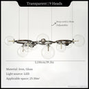 Ljojo Magic Beans Chandelier: Modern Dining Room Pendant Light for Home Decor