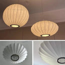 Denmark Designer Silk Pendant Lamp Minimalist Nordic Wabi Sabi for Hotel Restaurant by Ljojo.