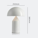 Ljojo Italian Designer Mushroom Table Lamp Led Desk Light White Glass Modern Home Decor