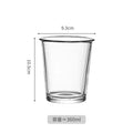 Ljojo 360ml Glass Christmas Cups for Various Beverages