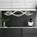 Ljojo Luxury Crystal Chandelier - Modern Minimalist Design for Dining Table, Bar, and Desk