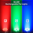 Ljojo™ 36LED RGB Par Light Set for DJ Disco Party Concert Wedding
