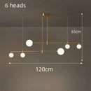 Glass Ball Pendant Light LED Chandelier Modern Magic Bean Fixture for Living Dining Room by Ljojo