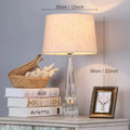 Crystal Glass Ball Table Lamp Modern Bubble Light Reading Bedroom Art - Ljojo
