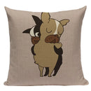 Ljojo Love Pug Dog Cushion Cover Sleep Dog Throw Pillow Case