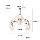Ljojo Retro American Series LED Chandelier for Living Room and Dinning Room