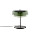 Green Glass Table Lamp for Home Office Bedroom Nightstand, Ljojo Luxury Desk Light