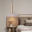 Ljojo LED Pendant Lamp: Japan Style Wood Ceiling Chandelier for Bedroom and Living Room