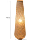 Japanese Handmade Bamboo Wabi Sabi Style Floor Lamp LED Decorative Light by Ljojo