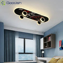 Modern Nordic Skateboard LED Ceiling Light Chandelier for Living Room Decor by Ljojo