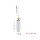 Nordic Japan LED Ceiling Chandelier Lamp Design White Ceramic Brass Pendant Light - Ljojo