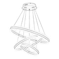 Nordic Ring Led Chandelier for Staircase Living Room - Minimalist Ljojo Glow Lamp