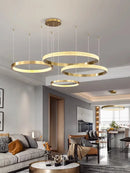 Modern Led Chandelier Pendant Light for Living Room, Ljojo Acrylic Indoor Lighting Fixture.
