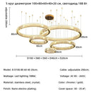Ljojo Modern Gold Crystal LED Chandelier | Luxury Indoor Lighting for Bedroom Living Room