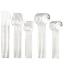 Ljojo 30-Piece Gold Stainless Steel Cutlery Set - Matte Flatware Silverware Kit