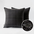 Ljojo 45x45cm Christmas Red Waterproof Pillowcase Farmhouse Cushion Covers