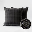 Ljojo 45x45cm Christmas Red Waterproof Pillowcase Farmhouse Cushion Covers