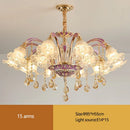 French Living Room Crystal Glass Chandelier Minimalist Modern Luxury Dining Bedroom Villa Hanging Lights Ljojo