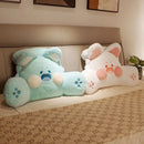 Ljojo Meow Cushion Bedhead Backrest Pillow - Large Bedroom Backrest Cushion